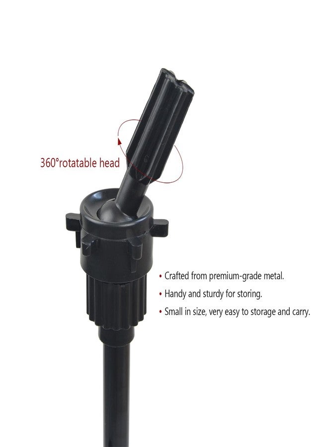 YTBYT Mini Wig Stand Tripod 25 Inch Adjustable Wig Head Stand Mannequin Head Stand for Cosmetology Hairdressing Training - Image 4